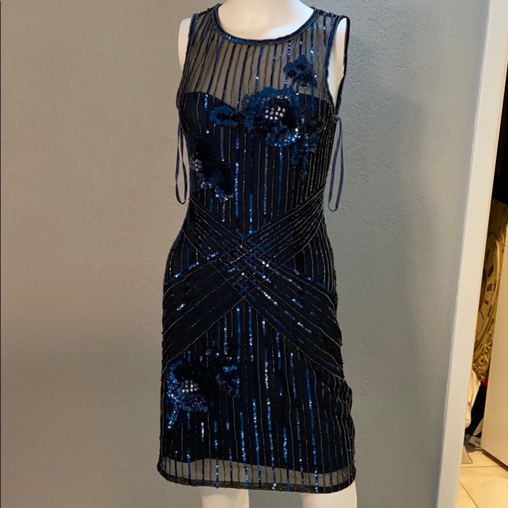 Parker Navy sequence dress - Picture 1 of 6
